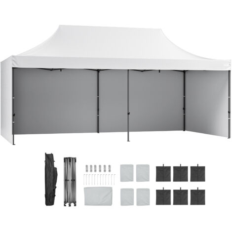 Mophorn Gazebo Tenda Pop-up Pieghevole con Pareti Laterali Rimovibili Gazebo 304,8 x 609,6 cm Portatile con Borsa a Rotelle,Tendalino Impermeabile per Eventi Feste Campeggio allAperto Giardino Cortile