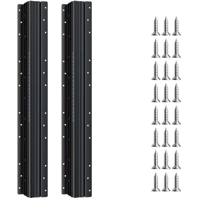 Mophorn - Glissières de Tiroir sous Escalier, 600 mm, Coulisses de Tiroir à Roulement à Billes à Extension Complète, Capacité de Charge 117 kg, Rails