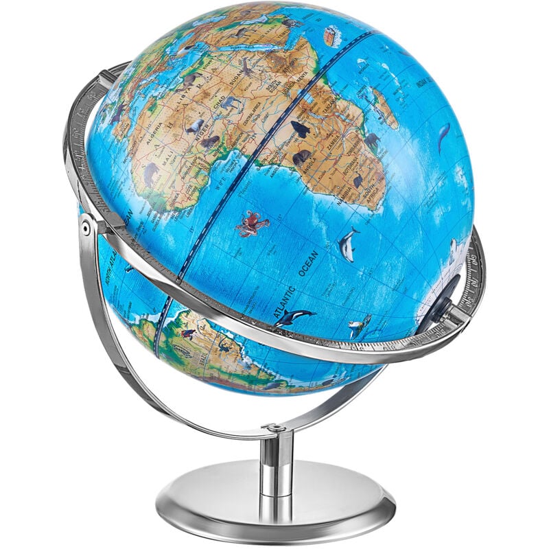 Mophorn - Globe éducatif pour enfants, 10 po/254 mm, réalité augmentée interactive avec application et veilleuse à led