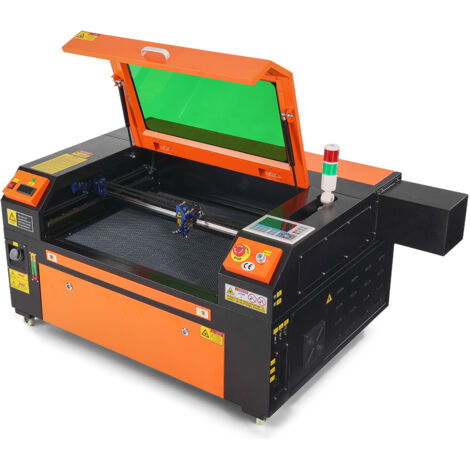 Mophorn Grabador láser de CO2  de 80 W, 500 x 700 mm, 800 mm/s, máquina de corte láser con asistencia de aire de paso bidireccional, compatible con LightBurn, CorelDRAW, AutoCAD, Windows, Mac OS, Linu