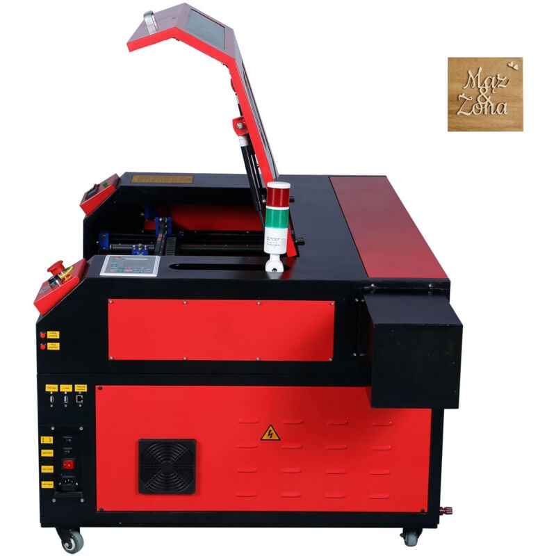 Mophorn Graveur laser CO2 80 W, 500 x 700 mm, 800 mm/s, machine de découpe laser avec assistance d'air à passage bidirectionnel, compatible avec