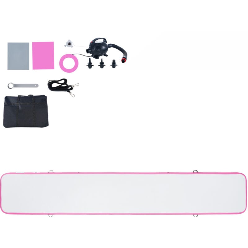 Mophorn - Gymnastics Air Mat 20ft, 4 Inch Thickness Inflatable Tumbling Mat with Electric Pump, Training Mats for