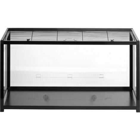 Mophorn Hamster Cage, 360° Transparent Viewing, Spacious 37.8 x 18.5 x 21.7 in, Ventilated Small Animal Cage for Hamsters, Mice, Guinea Pigs