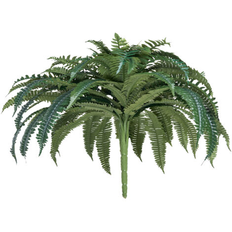 Mophorn Helechos Artificiales de Plástico, Diámetro Natural de 100-119 cm, Decoración de Pared con 88 Ramas, Ideal para Hogar, Oficina y Exteriores, Maceta no Incluida, Dimensiones de 720x250x250mm