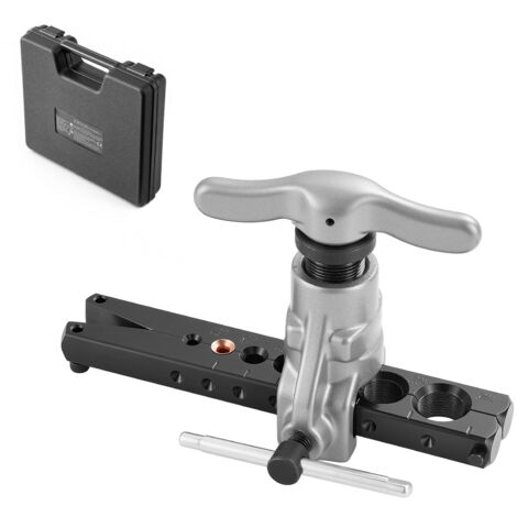 Mophorn Herramienta de Abocardado para Tubos HVAC, Rango de 4,76 a 19,05 mm, Cono Excéntrico de 45 Grados,  con Tubos de Cobre y Aluminio en Reparaciones de Aire Acondicionado y Refrigeración