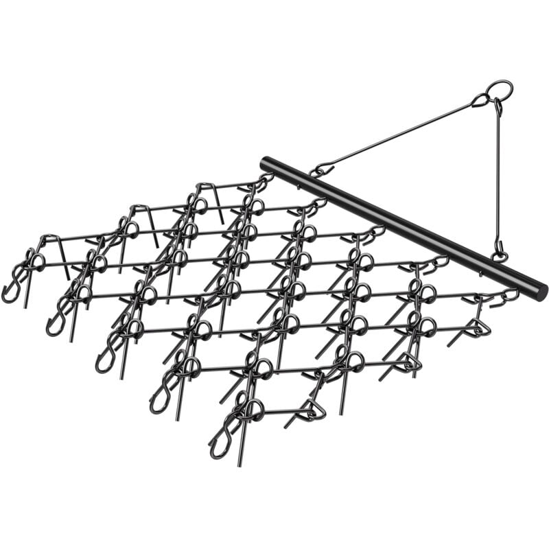 Mophorn - Herse traînante, herse à chaîne durable de 5,8 pi x 4,8 pi avec 60 dents acérées, compatible avec vtt, utv et tracteur pour la préparation