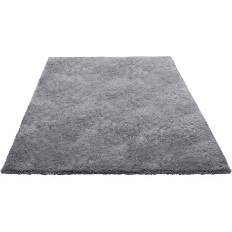 Mophorn Hochflor Teppich 3048x2438 mm, gemütlicher Teppich mit dreischichtigem Aufbau, 35 mm Florhöhe, ideal für Wohnzimmer, Schlafzimmer und Lounge, fusselfrei und weich, grau