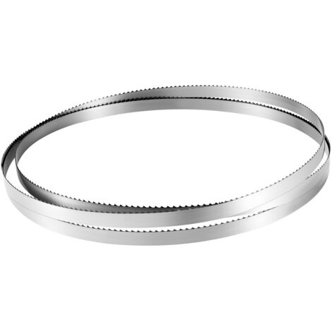Mophorn Hoja de sierra de cinta, 4 TPI, dientes endurecidos con una dureza de 18 HRC, fabricada en acero al carbono resistente, compatible con diversas sierras de cinta, 3810 x 19 x 0,5 mm
