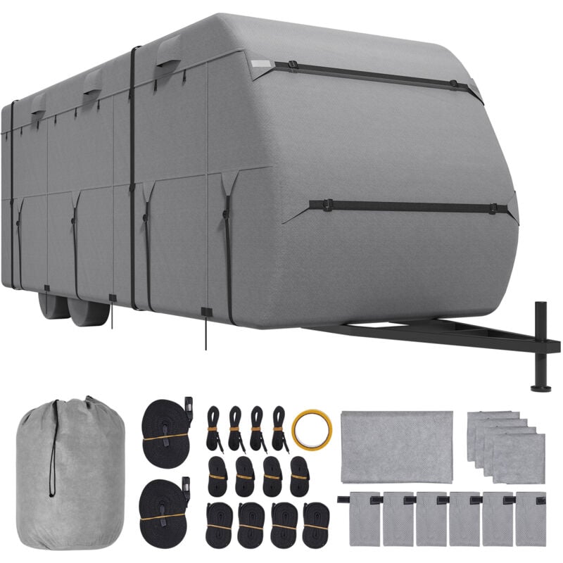 Housse de caravane de voyage, 22 à 24 pieds, 4 couches, imperméable, avec accessoires - Mophorn