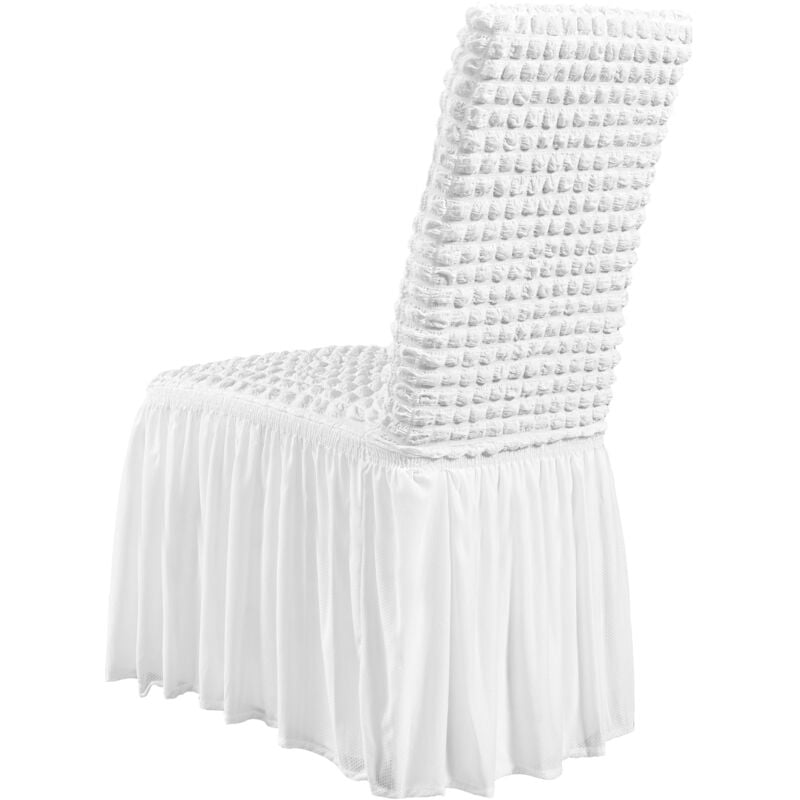 Mophorn - Housses de chaise pliantes en élasthanne extensible, housse de chaise universelle ajustée avec jupe, housses de protection amovibles et