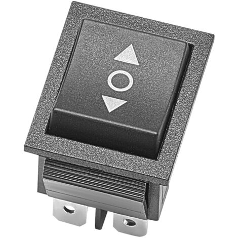 Mophorn Interruttore a Bilanciere DPDT Momentaneo a 6 Pin, Interruttore di Inversione di Polarità a 3 Posizioni (ON)-Off-(ON) CA 250 V/16 A 125 V/20 A per Veicoli, Imbarcazioni ed Elettrodomestici