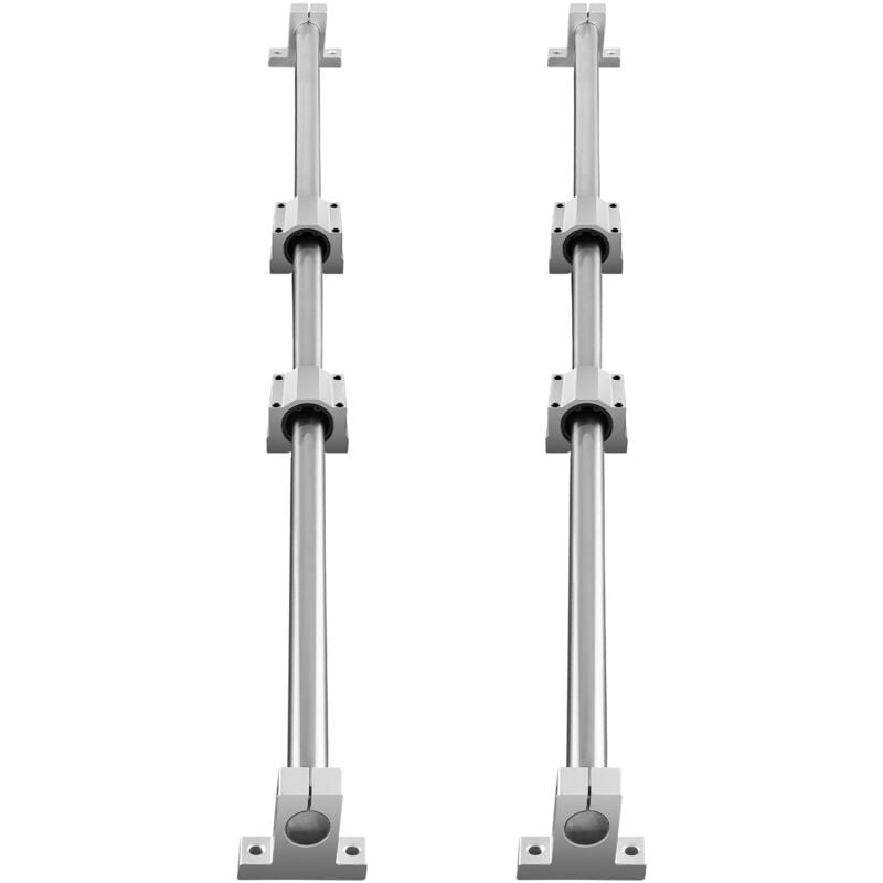 Jeu de rails de guidage linéaire SFC20 1200 mm. 2 rails de guidage, 4 blocs coulissants, 4 supports de rail. Pour les machines automatisées et les