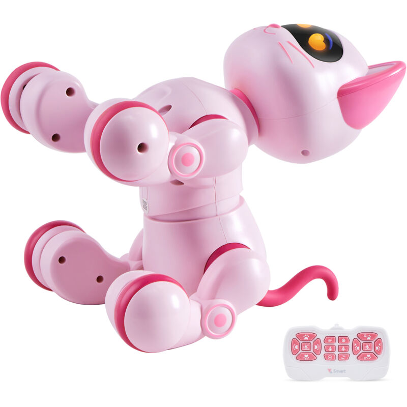 Mophorn - Jouet de chat robot télécommandé, Programmable, Interactif intelligent pour enfants, Contrôle tactile, Marche, Chante, Danse, Âges 3-10