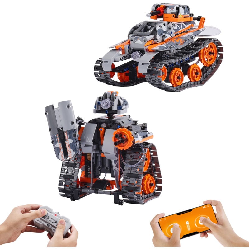 Mophorn Jouets de construction STEM pour enfants, 5 en 1 554 pièces, ensemble de construction RC