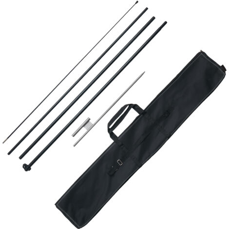 Palo Bandiera Portatile Palo Per Bandiera In Alluminio Da Infilare A Terra 31 Pollici 579418 - Foto 12