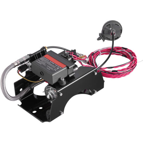 Mophorn Kit controller ammortizzatori ad aria, 12 V 100 PSI wireless, app/telecomando, sistema a percorso singolo, gonfiatore e linea aria per sistema compressore camion furgone