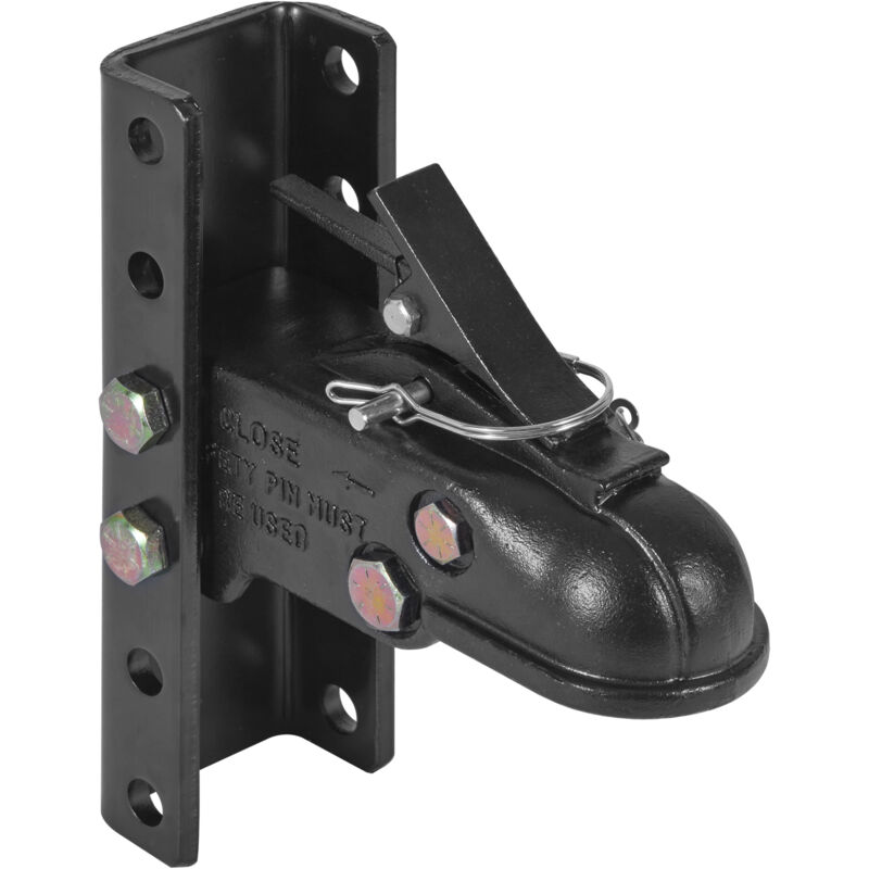 Mophorn - Kit d'attelage de remorque réglable et support de canal à 5 positions, boule d'attelage de 2-5/16', capacité de 15 000 lb, attelage de