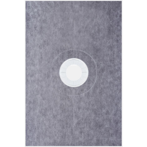 Mophorn Kit de ducha impermeabilizante, bandeja de drenaje central de 48" x 72", sistema completo de ducha de baño para proyectos DIY