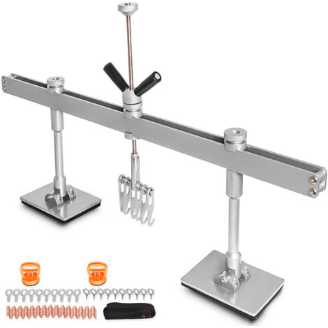 Mophorn Kit de extracción de abolladuras para automóviles , palanca de 85 cm con 6 ganchos de garra, herramientas de eliminación de abolladuras sin pintura para reparación de carrocerías de
