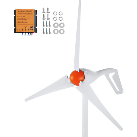 Kit Generador Eólico VEVOR 500W 12V - Turbina De 3 Palas, Controlador MPPT, Anemómetro, Velocidad Arranque 2.5 M/s, Para Casa, Granja, Caravana, Barco