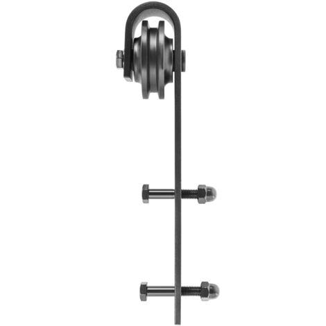 Mophorn Kit de herrajes para puertas corredizas de granero de 11 pies, riel de acero al carbono con capacidad de carga de 330 libras para puertas de 1,57 a 1,77 pulgadas de espesor y panel