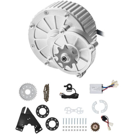 Mophorn Kit de motor eléctrico de CC de 450 W y 36 V: motor escobillado de 3000 rpm con controlador de velocidad y acelerador de pulgar para karts, bicicletas eléctricas, motocicletas y scooters