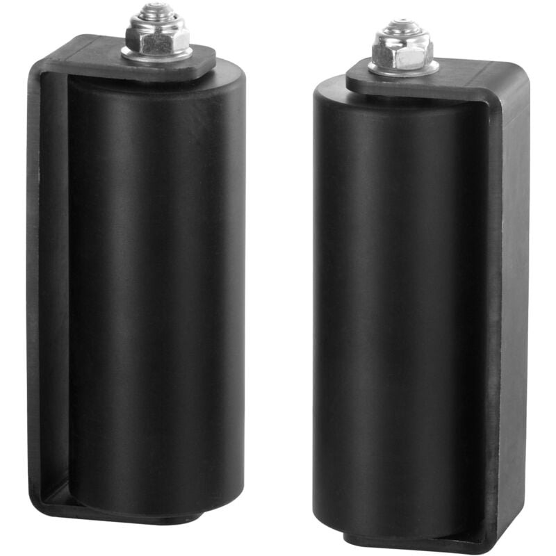 Kit de portail coulissant, kit de quincaillerie pour portail roulant de 6 po avec support de type c. Rouleaux de portail coulissant robustes pour