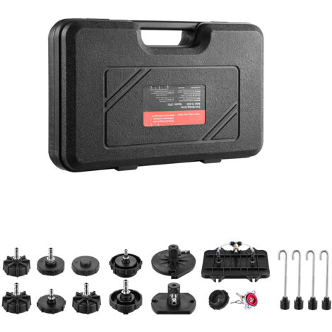 Mophorn Kit de purge de frein, 12 pièces, adaptateur de purge de frein professionnel avec poignée, durable pour le remplissage du liquide de frein, compatible avec la plupart des véhicules