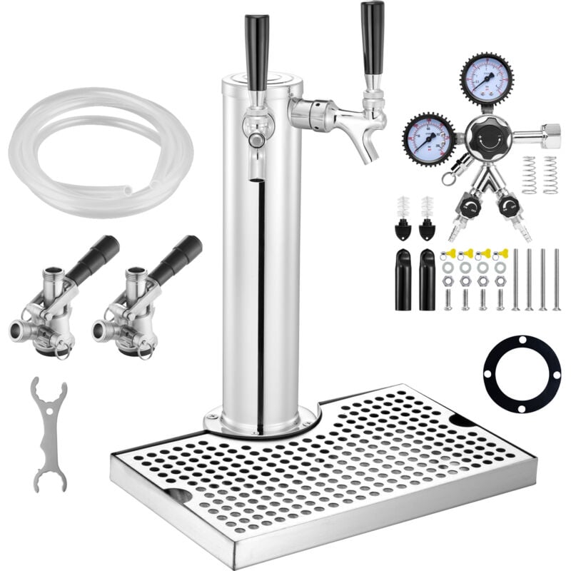 Mophorn - Kit de tour de fût à double robinet - Distribution de bière inégalée. Ce kit redéfinit le service de bière à domicile. La tour à bière à