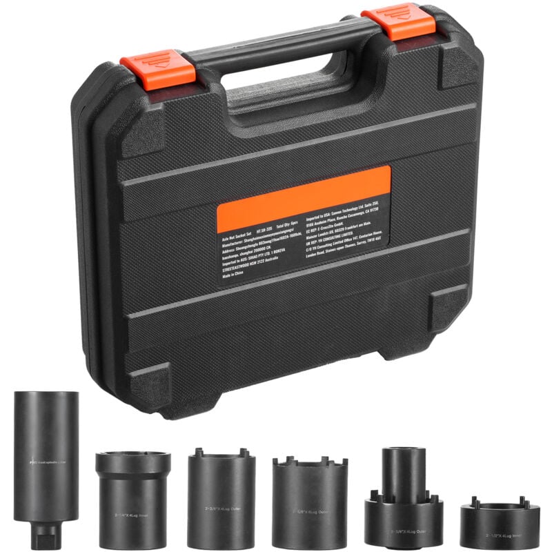 Kit d'outils de douilles pour écrous de broche, entraînement 1/2 pouce, ensemble de 6 douilles pour écrous de moyeu d'essieu, pour véhicules Toyota,
