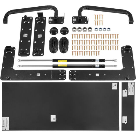 Mophorn Kit letto a scomparsa Full Size, letto a scomparsa Deluxe fai da te con leva pneumatica, supporto per telaio resistente, mobiletto pieghevole salvaspazio