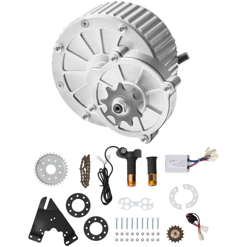 Mophorn - Kit moteur électrique à courant continu à balais 450 w – Moteur 36 v 3 000 tr/min avec contrôleur de vitesse amélioré et poignée