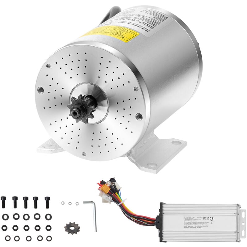 Mophorn - Kit moteur électrique sans balais à courant continu 2000 w - Moteur haute performance 60 v 4 500 tr/min associé à un contrôleur de vitesse