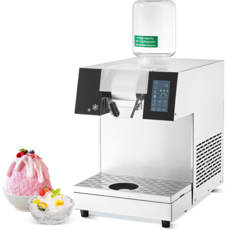 Mophorn Kommerzielle Schneeflocken-Eismaschine, Edelstahl, 507 Pfund/24 Stunden Elektrorasierer, Luftkühlung für schnelle Wärmeableitung, für Bäckereien und Cafés