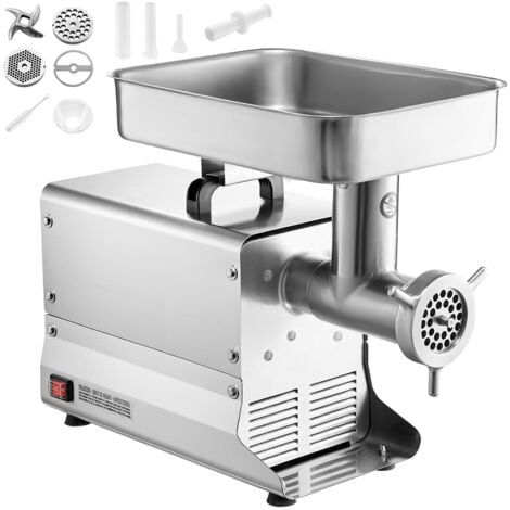 Mophorn Kommerzieller Fleischwolf von – Kapazität 21 Pfund/Min., Edelstahl, Hochleistung für Küche und Gewerbe