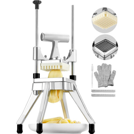 Mophorn Kommerzieller Gemüse-und Obstzerkleinerer,3/8-Zoll-Klinge,robuster professioneller Lebensmittelwürfel-und Pommes-Frites-Schneider,Zwiebelschneider für Tomaten,Paprika,Kartoffeln,Pilze