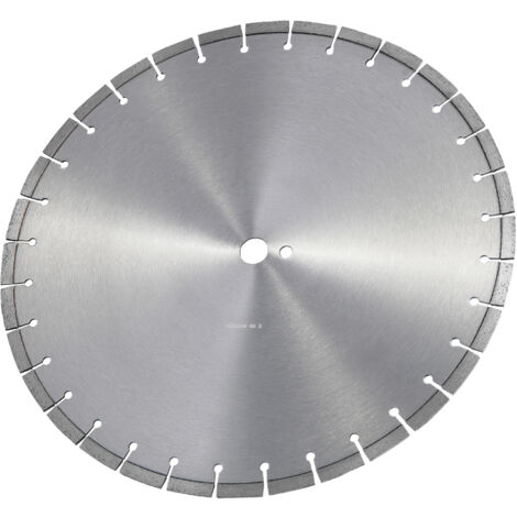 Mophorn Lama per troncatrice diamantata per calcestruzzo da 45 cm lavori a secco o a umido, Lama per troncatrice a segmenti diamantati da 12 mm con denti piatti, diametro del foro centrale 25,4 mm