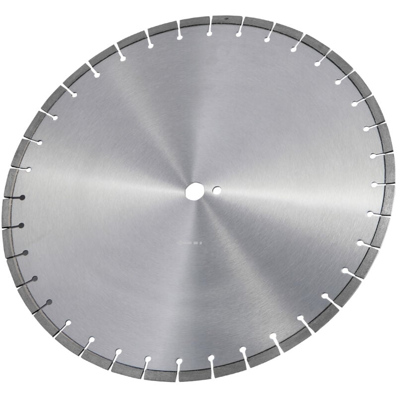 Mophorn - Lame diamantée 14 pouces/350 mm, lame de scie à béton humide/sec, dents plates 0,39 pouce/10 mm, trou central universel 1 pouce, pour