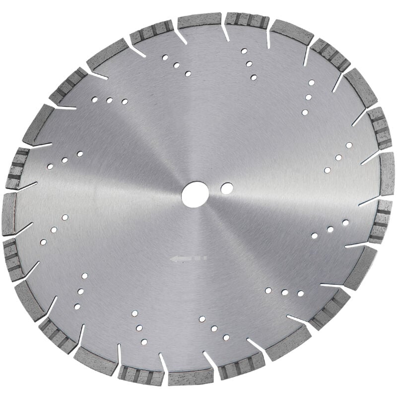 Mophorn - Lame diamantée 14 pouces/350 mm, lame de scie à béton humide/sèche, dents inclinées de 0,47 pouce/12 mm, trou central universel de 1