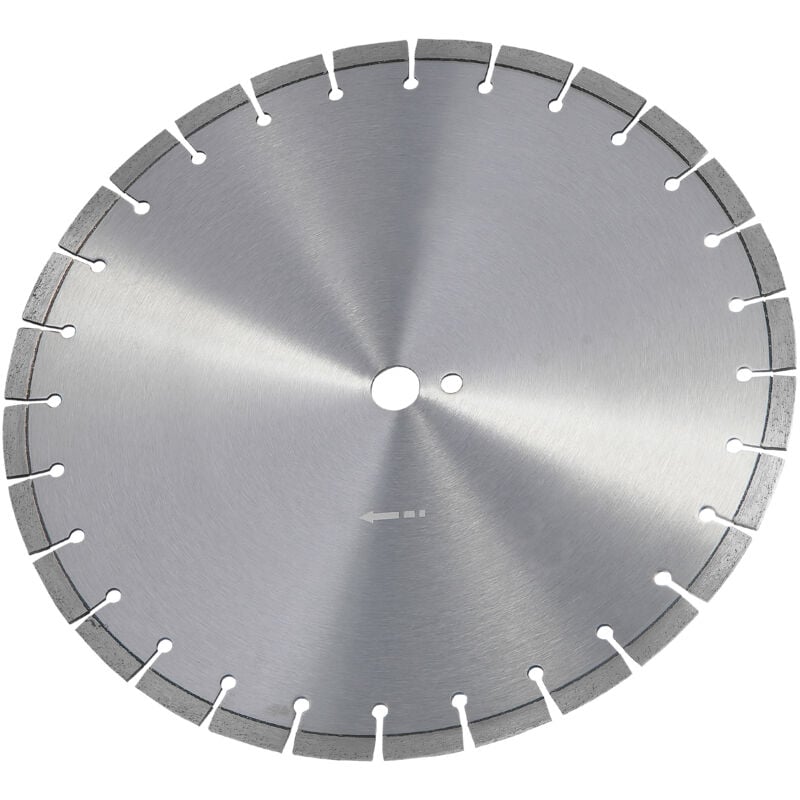 Mophorn - Lame diamantée 16 pouces/400 mm, lame de scie à béton humide/sèche, dents plates 0,47 pouce/12 mm, trou central universel 1 pouce/25,4 mm,