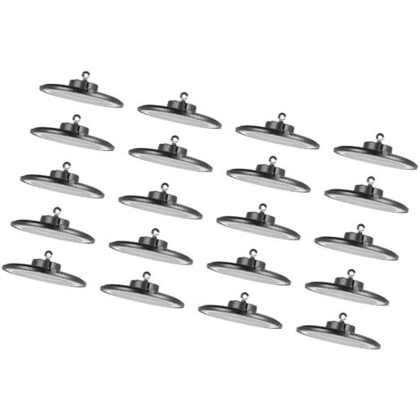 Mophorn Lampada LED 20 pezzi per Capannone, Faretto LED UFO per Garage 5000K 150W 21000LM, ideale per Magazzini, Officine, IP65 Impermeabile, Tensione 100-277V, adatta per Fabbriche e Palestre, Nero