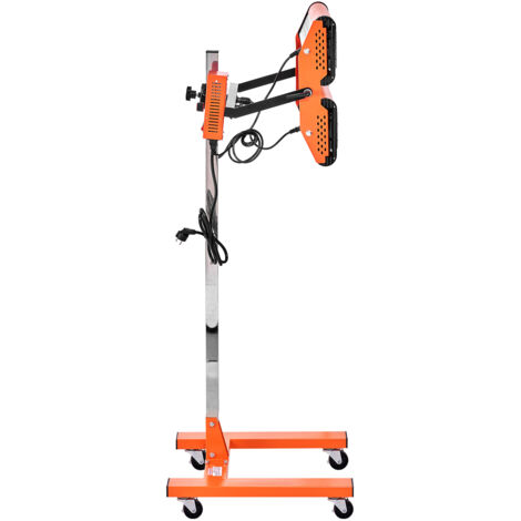 Mophorn Lámpara de curado por infrarrojos, 2200 W, temporizador de 1 a 60 minutos, para automóvil con soporte, calentador de cabina de pintura de 5,17 pies cuadrados