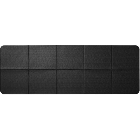 Mophorn Laufbandmatte für Teppich- und Hartholzböden, Bodenschutzmatte (61 x 173 cm), 6 mm dick, geeignet für Sportgeräte wie Ellipsentrainer, aus robustem PVC-Material.