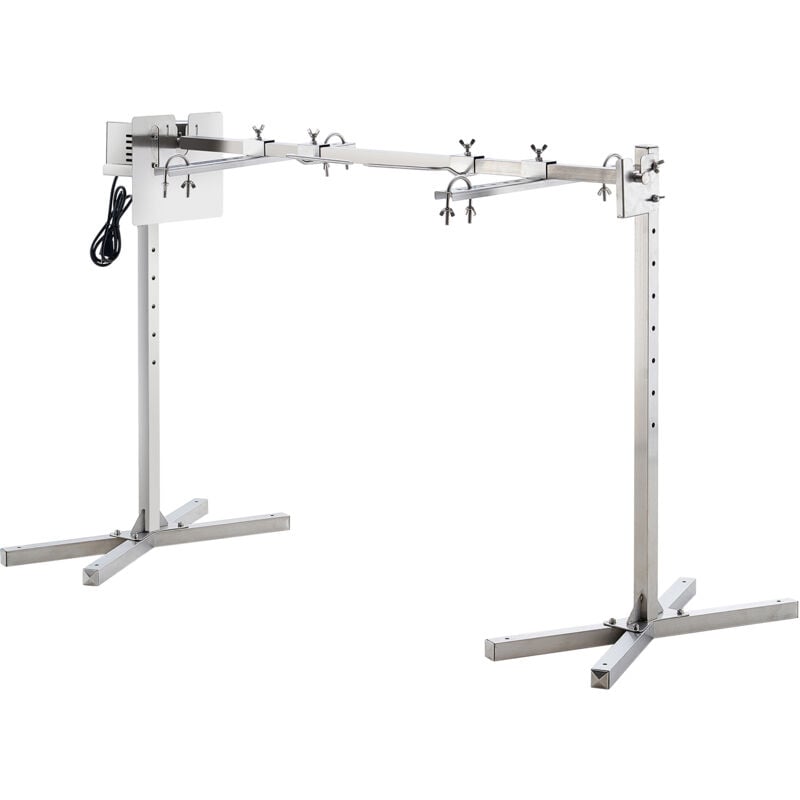 Le kit de gril à rôtisserie pour barbecue électrique offre une taille de 46 pouces et une capacité de 90 lb. Il est doté d'un moteur automatique de