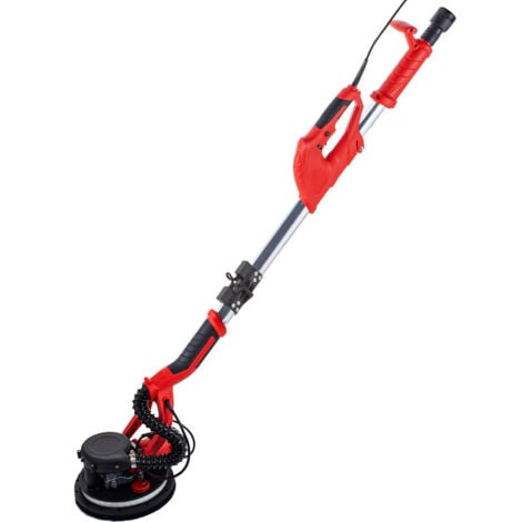 Mophorn Lijadora de Pared 850 W, Pulidora de Obra Seca 850 W, Lijadora Electrica para Paredes y Techos, Lijadora Jirafa, Ideal para Lijar Techos y Paredes, Plegable con Luz LED y Bolsa de Vacío