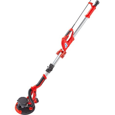 Mophorn Lijadora de Pared 850 W, Pulidora de Obra Seca 850 W, Lijadora Telescópica para Paredes y Techos, Lijadora Jirafa, Ideal para Lijar Techos y Paredes, Plegable con Luz LED y Bolsa de Vacío