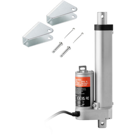 Mophorn Linearantrieb 12 V,4Zoll 330 lbs/1500 N Linearbewegungsantrieb mit hoher Tragkraft und 0,19Zoll/s Geschwindigkeit,langlebiger und präziser Antriebsmotor mit IP54-Schutz und Montagehalterungen