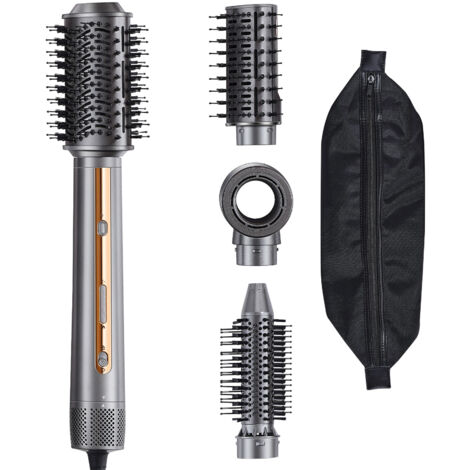Mophorn Lisseur à air chaud pour cheveux et brosse sèche-cheveux, 4 en 1 Multi Hair Styler - 110 000 tr/min - Brosse sèche-cheveux ionique à air chaud haute vitesse avec 3 brosses et 1 buse