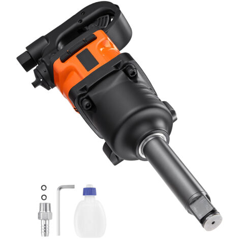 Mophorn Llave de Impacto Neumática de 25,4 mm, Par Máximo Inverso de 2400 Nm, 6 Niveles de Velocidad, 6000 RPM, Yunque de 152,4 mm, Ideal para Reparaciones y Mantenimiento de Vehículos Pesados