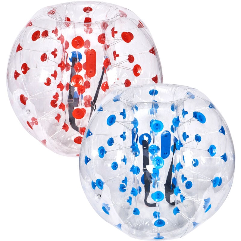 Mophorn - Lot de 2 balles gonflables balles Zorb Sumo Body 1,2 m pour adolescents et adultes, balles à bulles en pvc de 0,8 mm d'épaisseur pour
